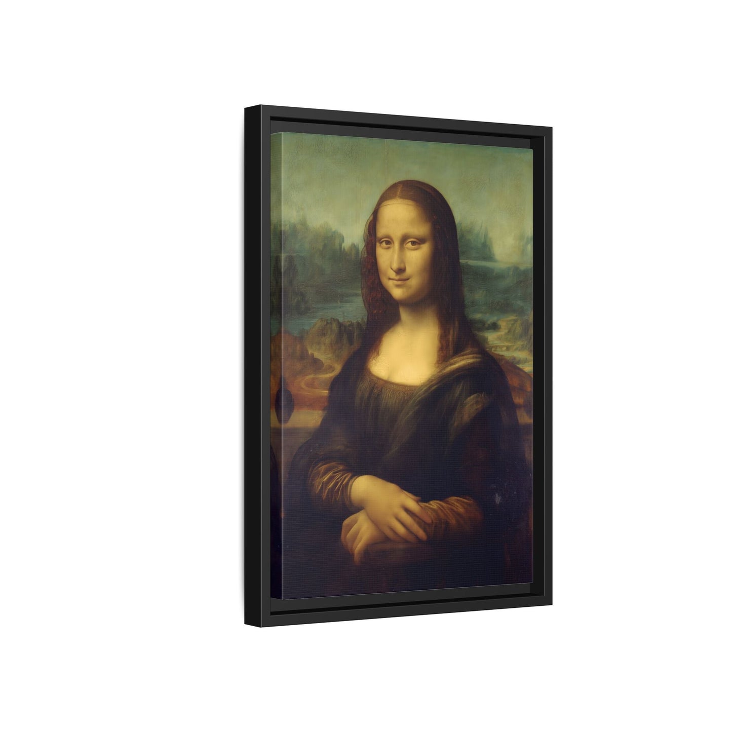 Large Framed Mona Lisa Canvas Wall Art Painting Reproduction Print - YesArtYes