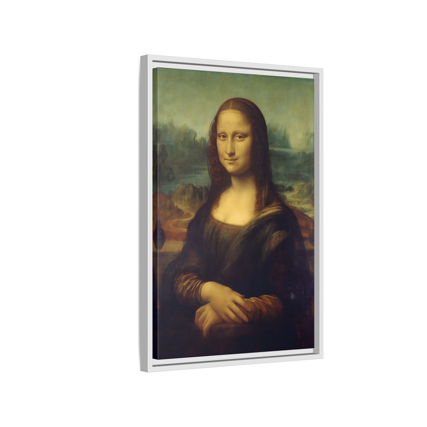 Large Framed Mona Lisa Canvas Wall Art Painting Reproduction Print - YesArtYes