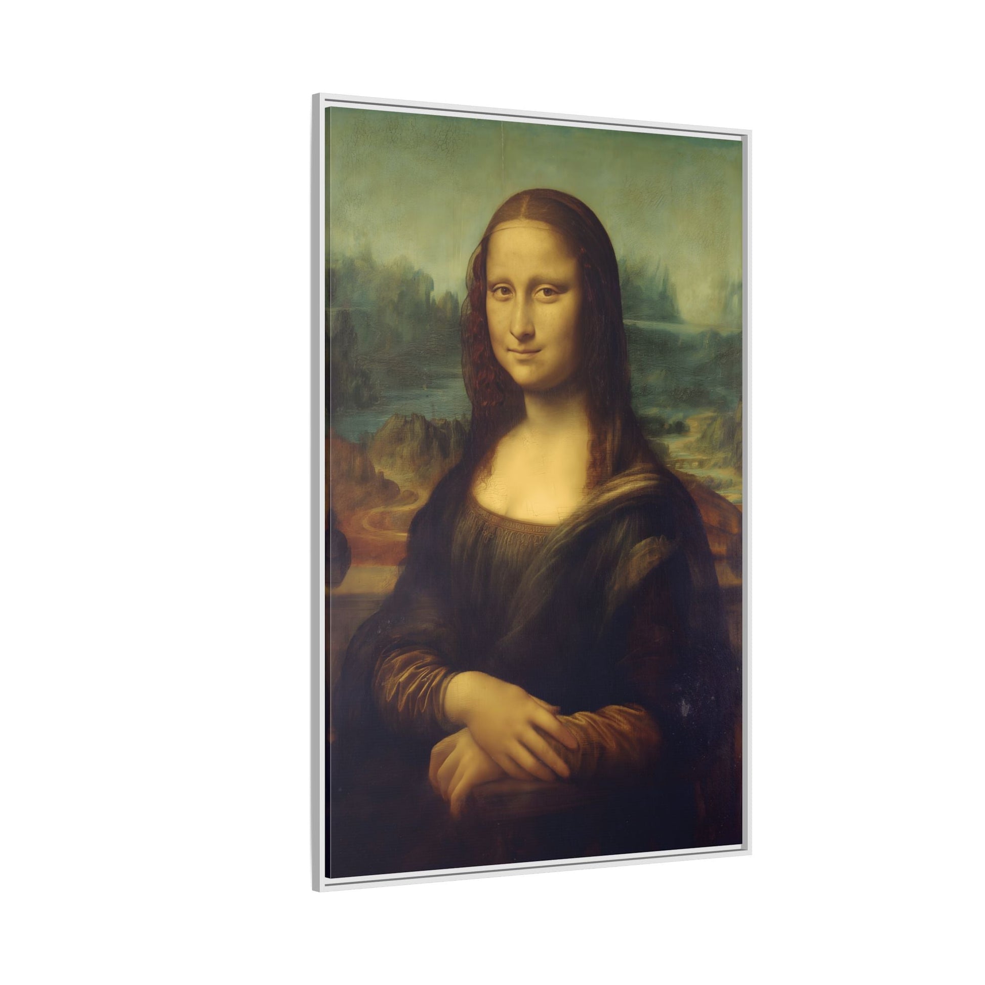 Large Framed Mona Lisa Canvas Wall Art Painting Reproduction Print - YesArtYes