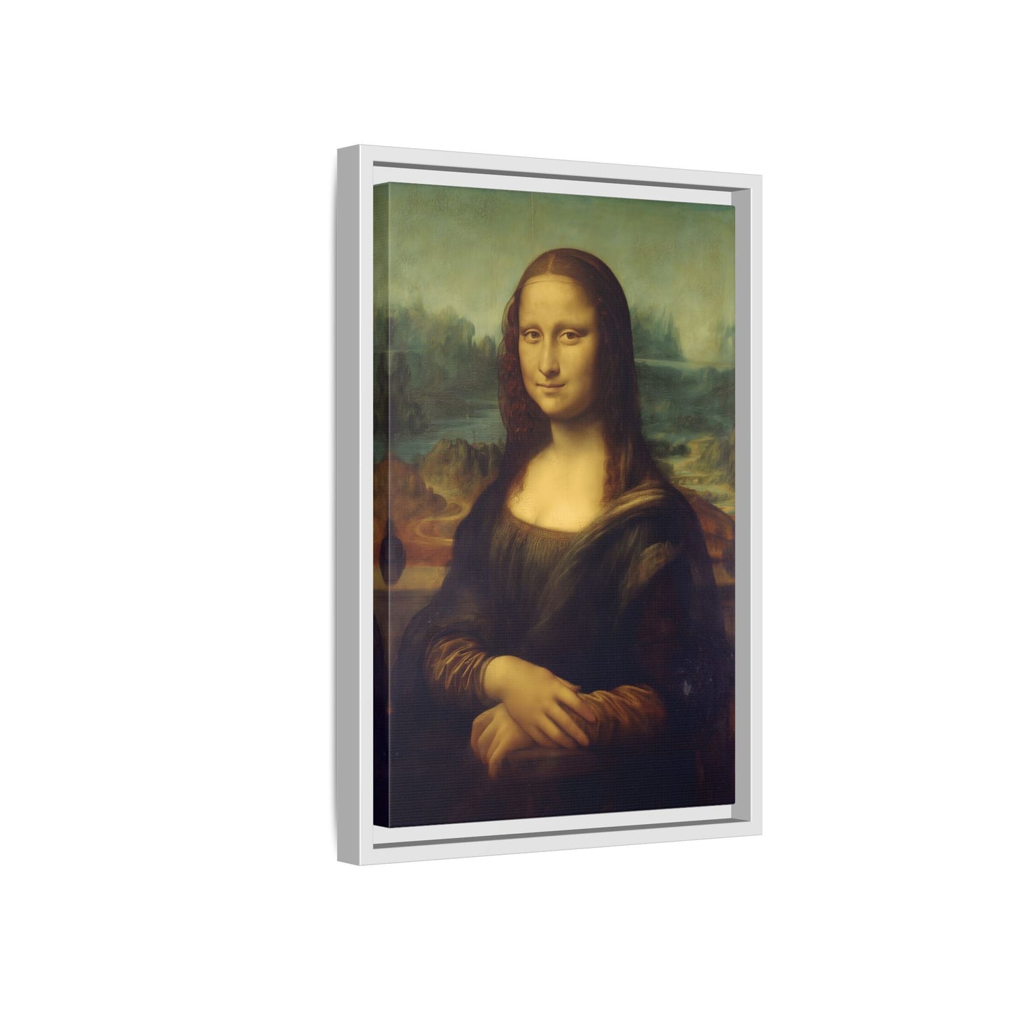 Large Framed Mona Lisa Canvas Wall Art Painting Reproduction Print - YesArtYes