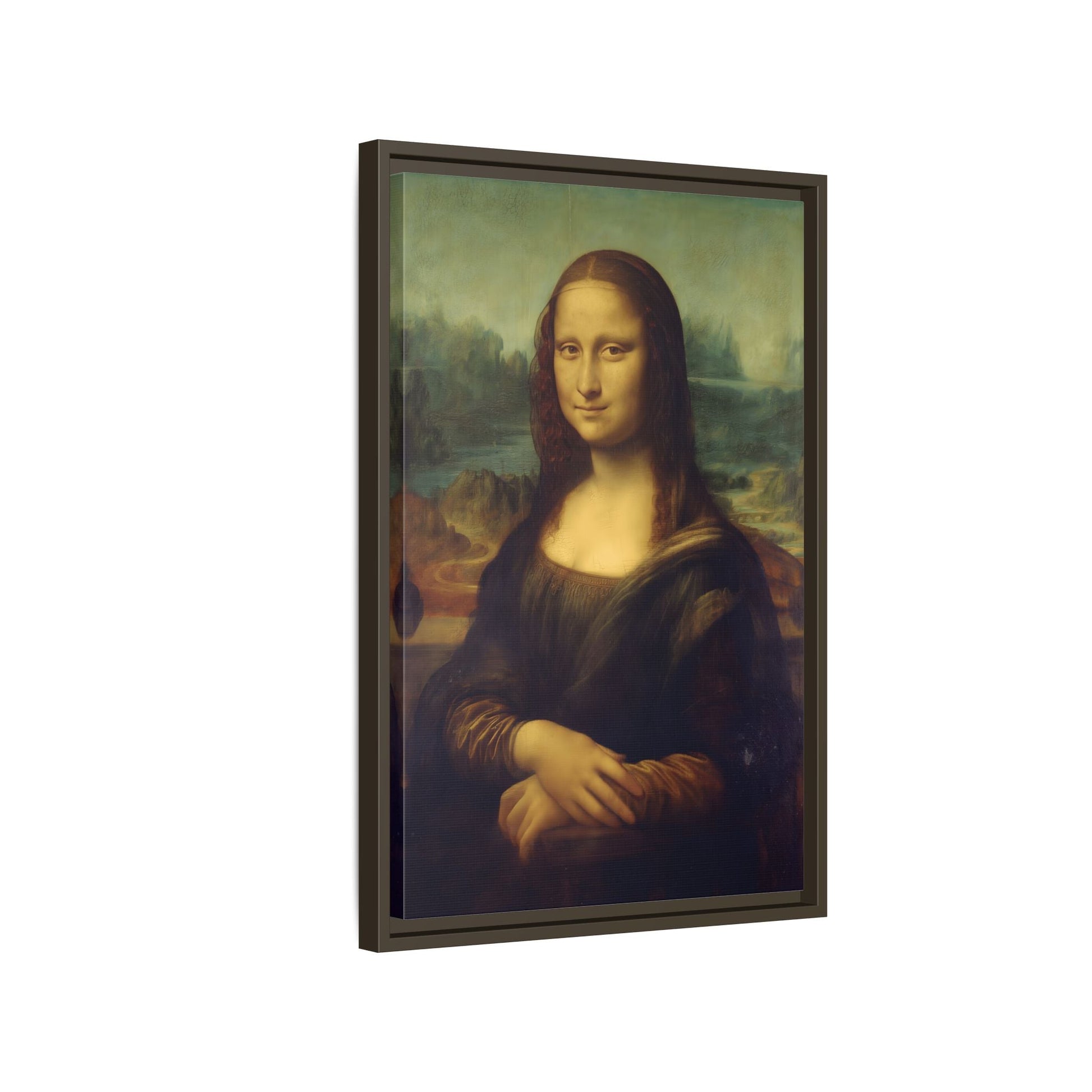 Large Framed Mona Lisa Canvas Wall Art Painting Reproduction Print - YesArtYes