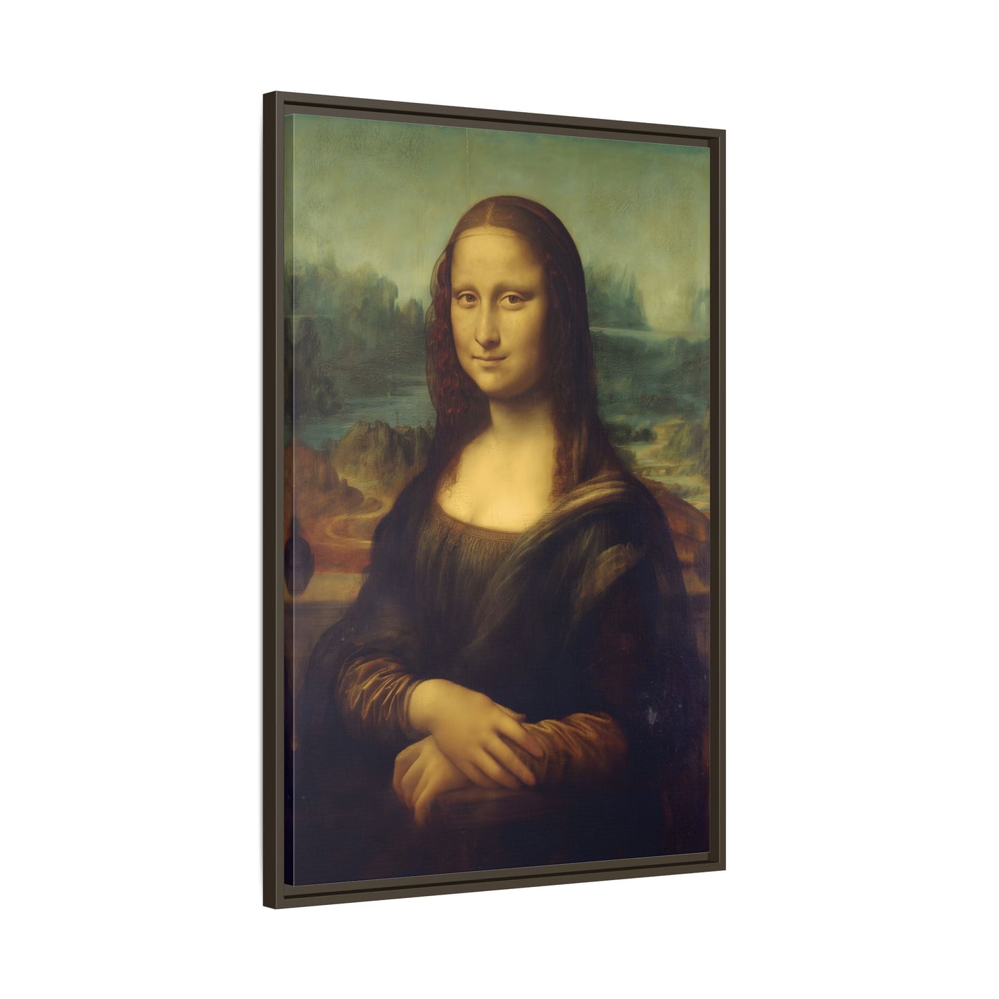 Large Framed Mona Lisa Canvas Wall Art Painting Reproduction Print - YesArtYes