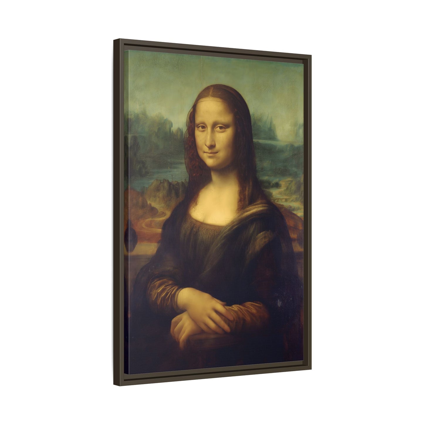 Large Framed Mona Lisa Canvas Wall Art Painting Reproduction Print - YesArtYes