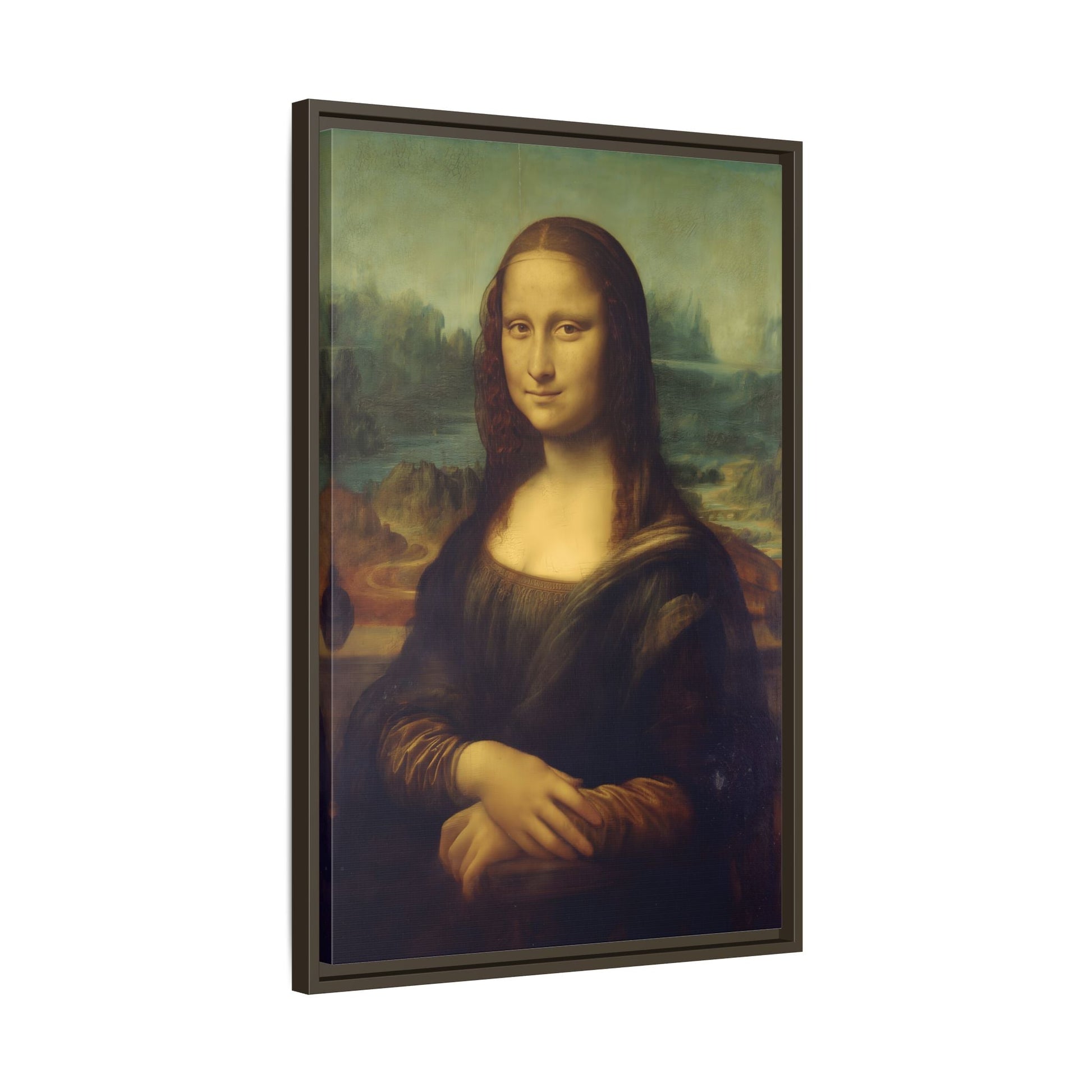Large Framed Mona Lisa Canvas Wall Art Painting Reproduction Print - YesArtYes