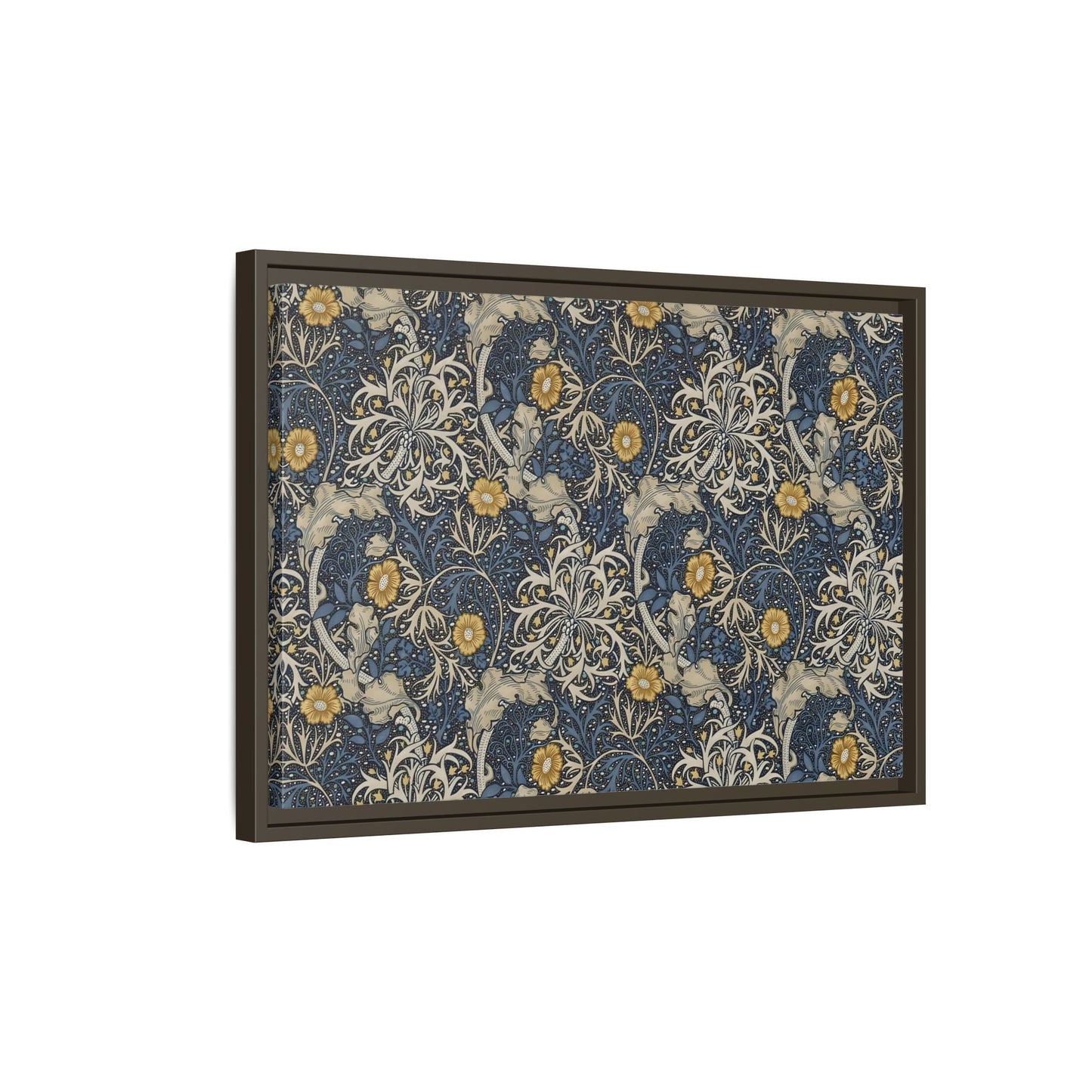 Large Framed Seaweed William Morris Canvas Wall Art Oceanic Print - YesArtYes