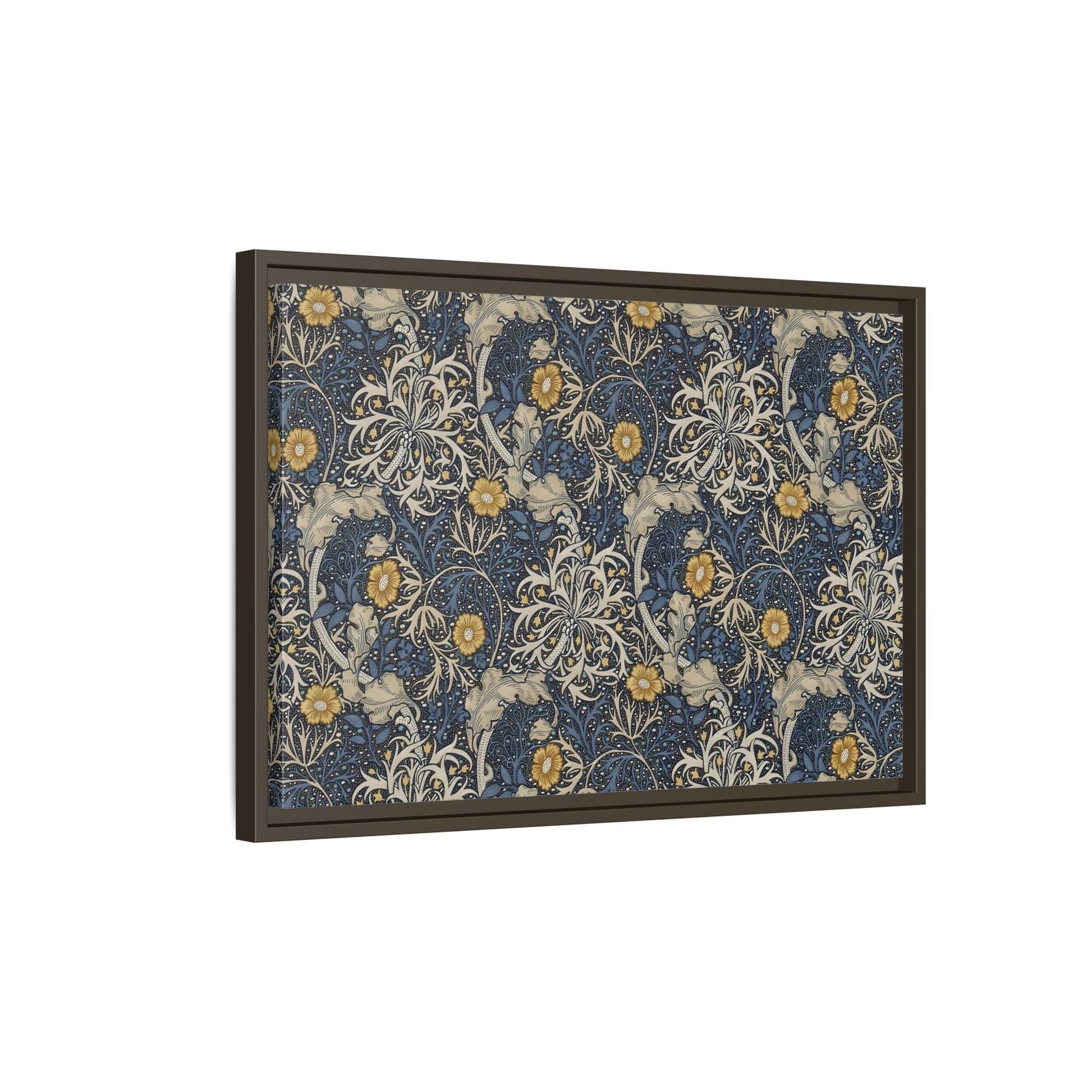Large Framed Seaweed William Morris Canvas Wall Art Oceanic Print - YesArtYes