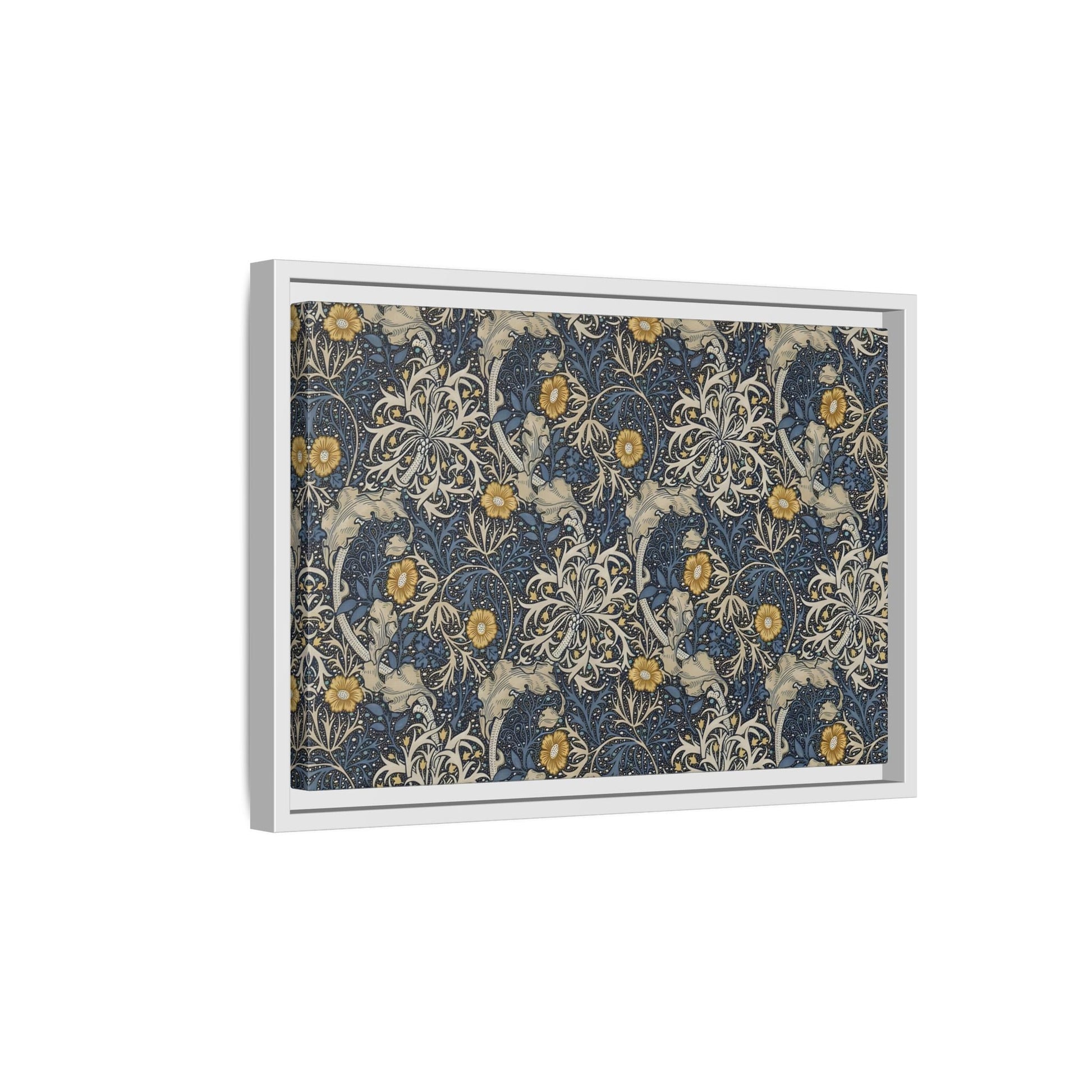 Large Framed Seaweed William Morris Canvas Wall Art Oceanic Print - YesArtYes