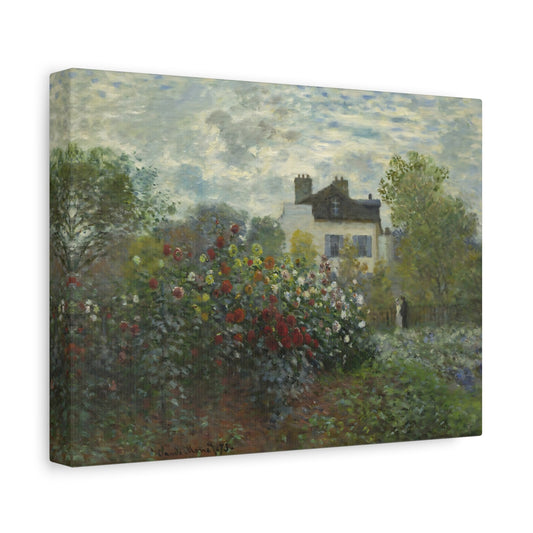 Large Garden of Monet at Argenteuil Canvas Wall Art Print