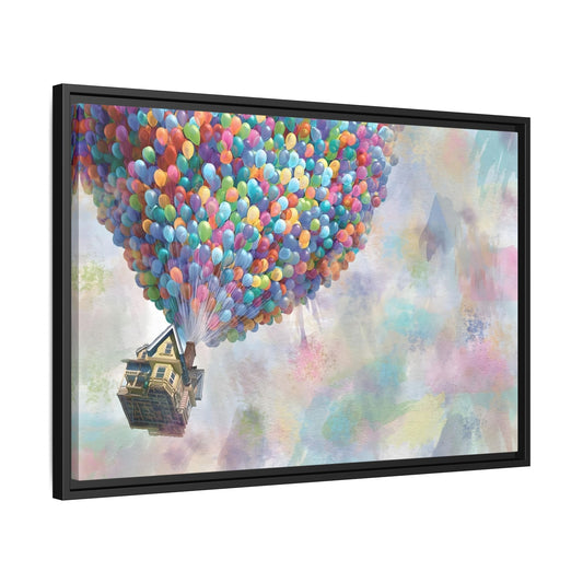 Large Kids Canvas Wall Art - Colorful Dream Balloon Print Party Decoration - YesArtYes