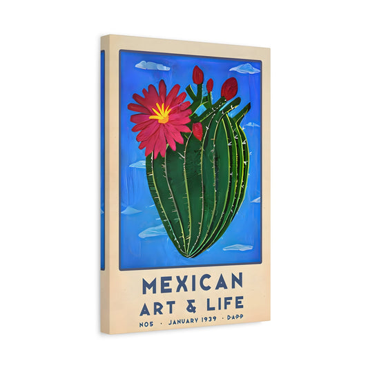Latin American Mexican Wall Art Floral Canvas Prints Decor - YesArtYes