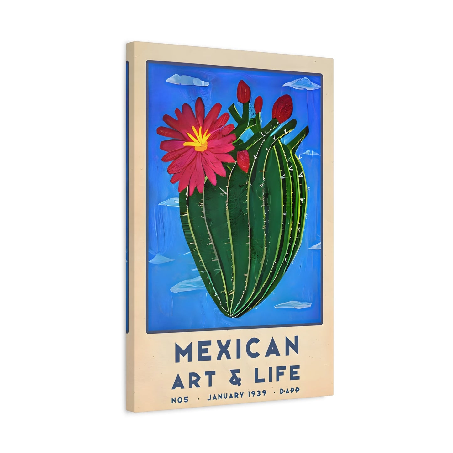 Latin American Mexican Wall Art Floral Canvas Prints Decor - YesArtYes