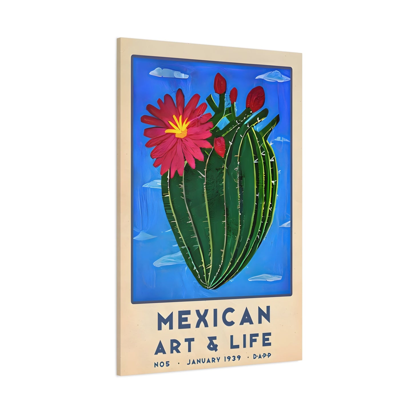 Latin American Mexican Wall Art Floral Canvas Prints Decor - YesArtYes