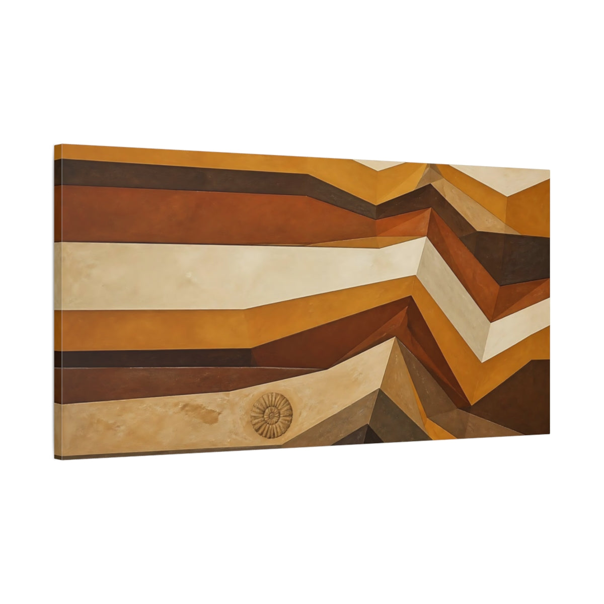 Main Mockup. Layered Earth Strata shown as canvas print