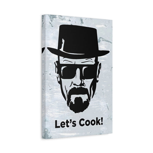 Lets Cook Canvas Vintage Kitchen Bar Cafe Wall Art Print - YesArtYes