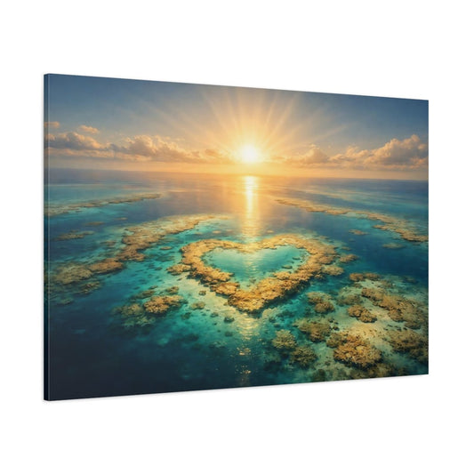 Light Balance Great Barrier Reef Coral Nature - Canvas Wall Art Print - YesArtYes