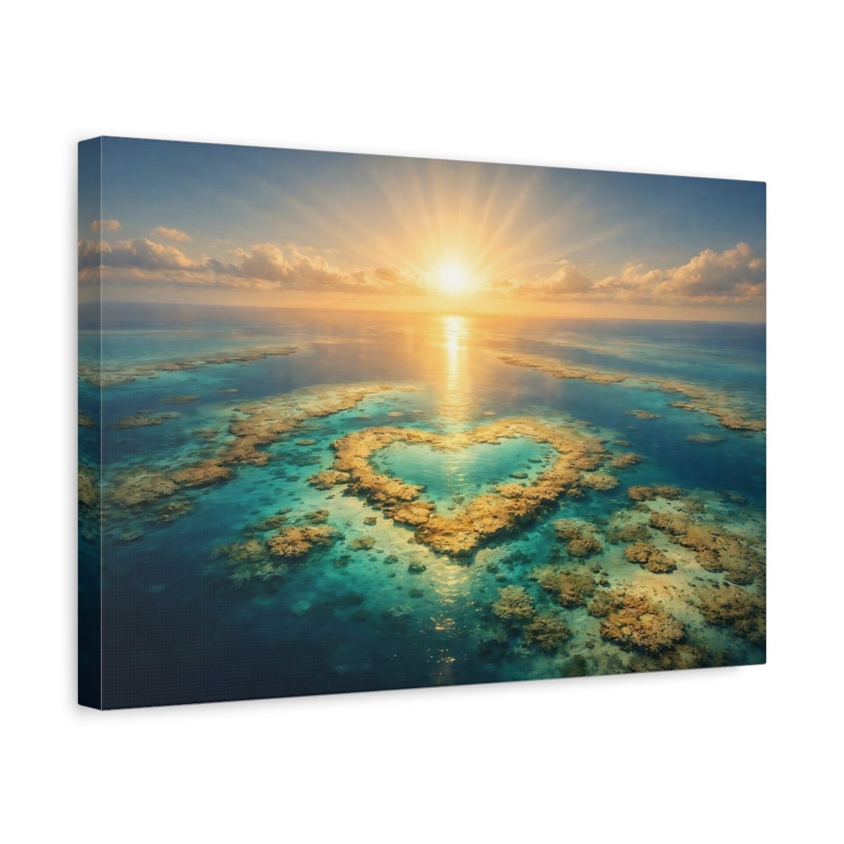 Light Balance Great Barrier Reef Coral Nature - Canvas Wall Art Print - YesArtYes