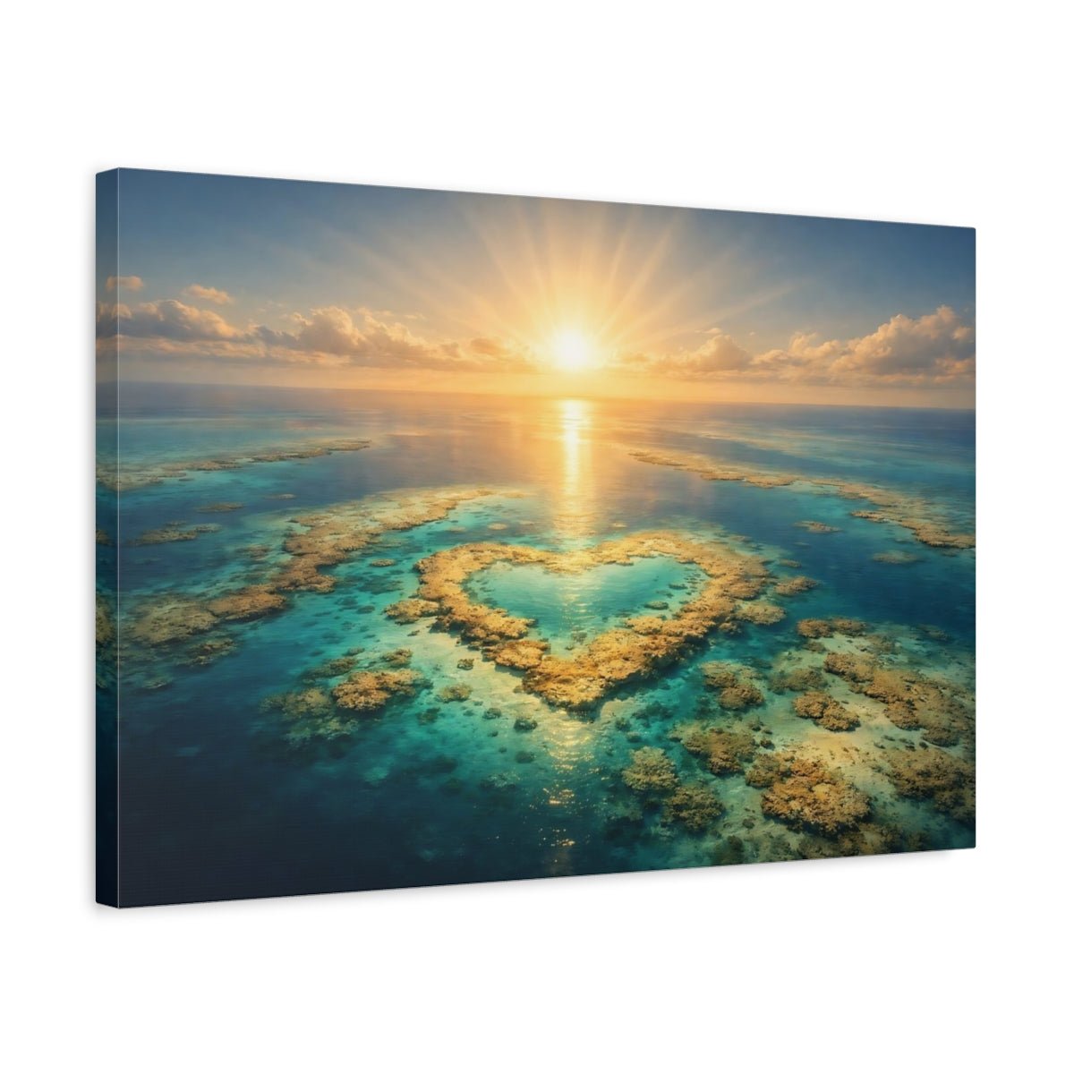 Light Balance Great Barrier Reef Coral Nature - Canvas Wall Art Print - YesArtYes