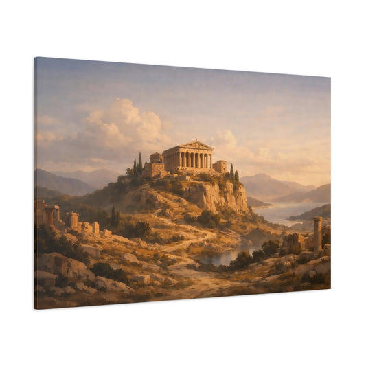 Light Balance Heritage Map shown as stretched canvas wall art