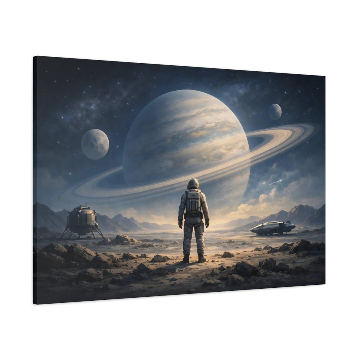 Light Balance Space Explorer shown as stretched canvas wall art