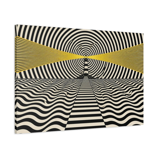 Main Mockup. Lighthouse Illusion shown as canvas print