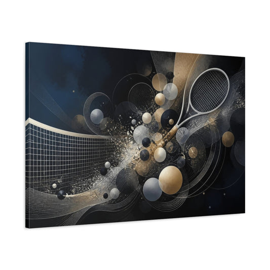Main Mockup. Luminous Tennis Motion shown as canvas print