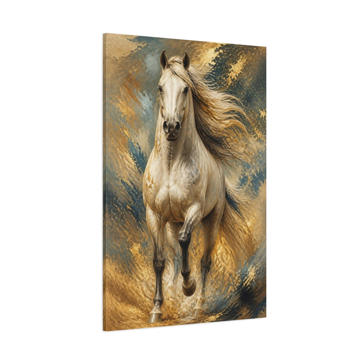 Side Mockup 1. Majestic Horse - Animals shown as canvas print