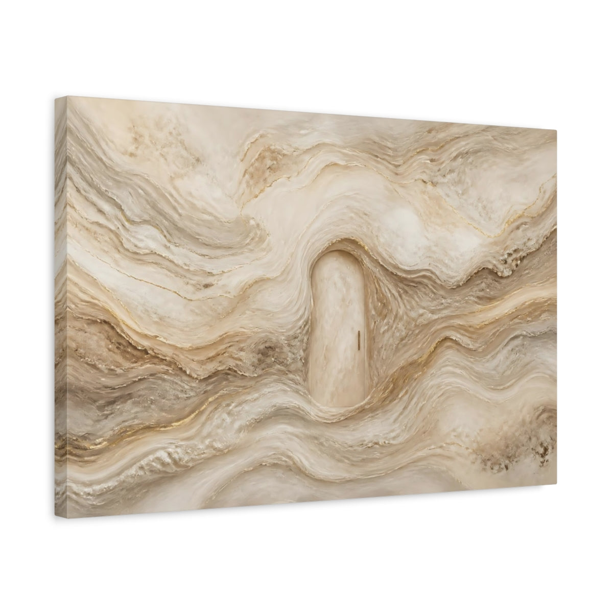 Side Mockup 3. Marble Arched Doorway shown as canvas print