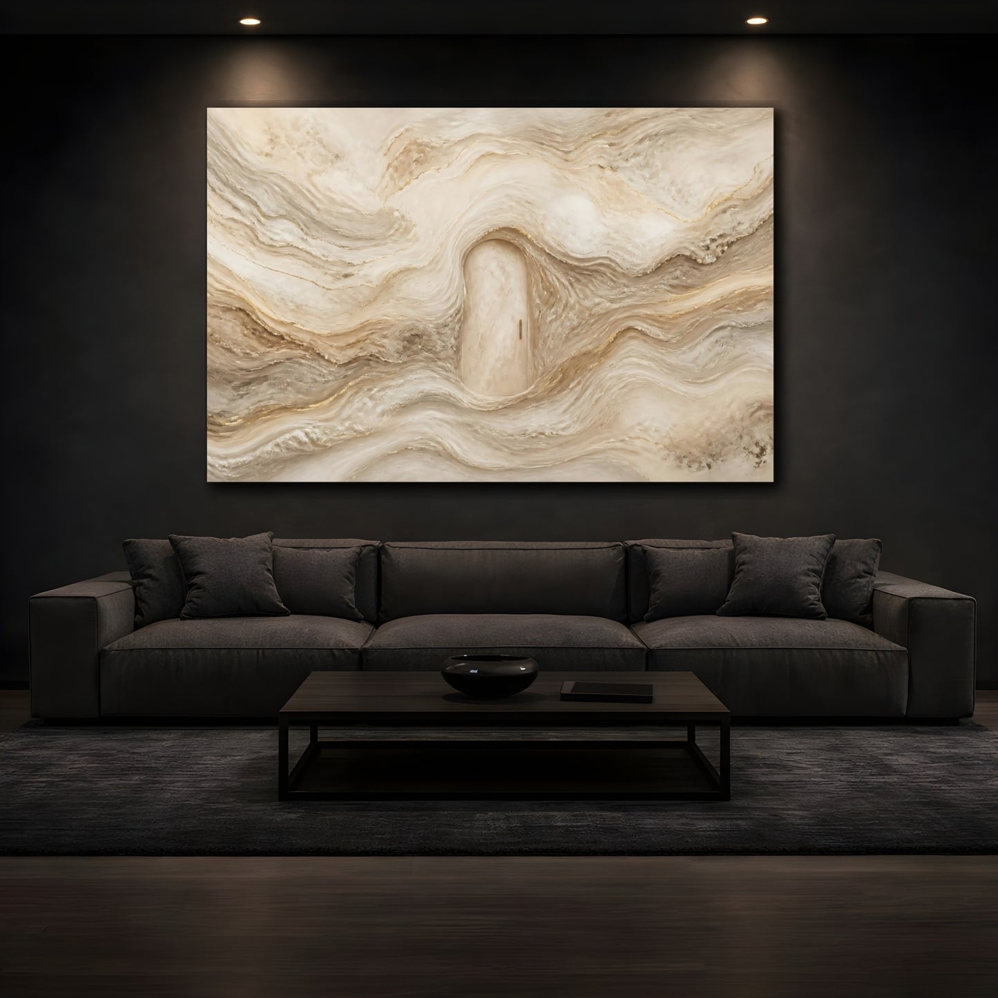 Mockup 3. Marble Arched Doorway shown as canvas print