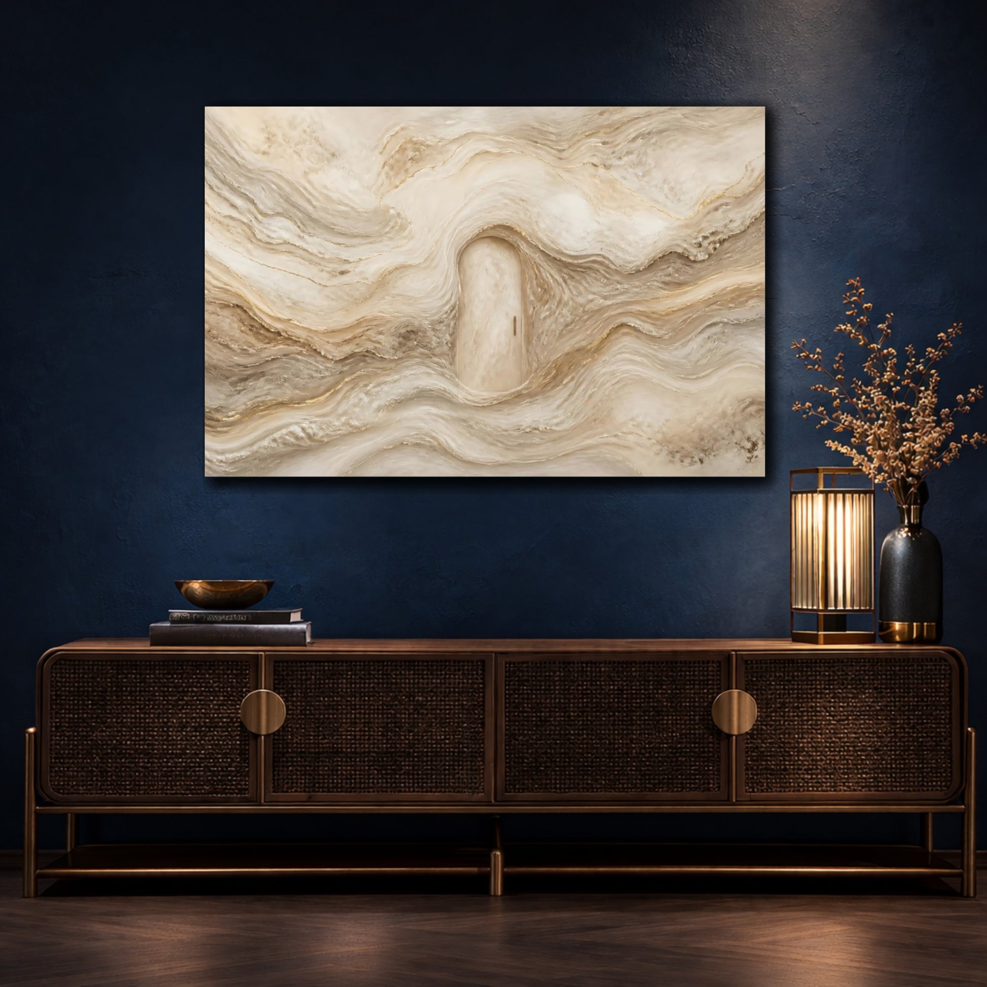 Mockup 4. Marble Arched Doorway shown as canvas print