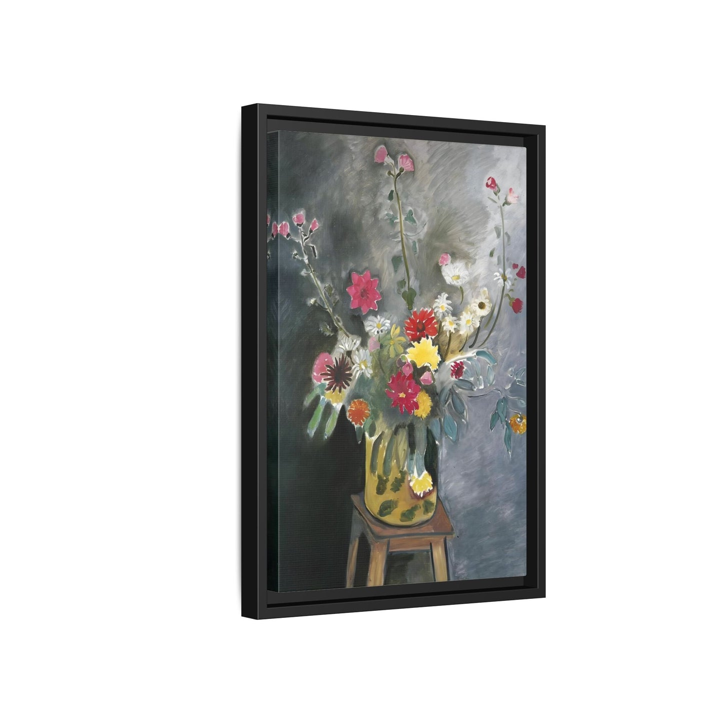 Matisse Canvas Flower Print - Bouquet of Mixed Flowers Wall Art Reproduction - YesArtYes