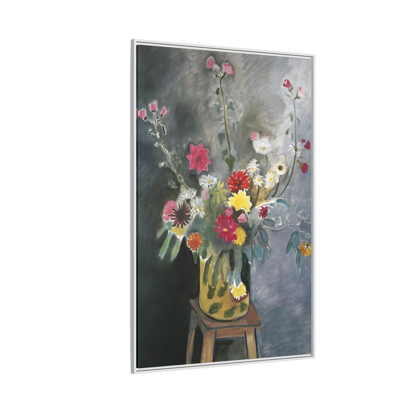 Matisse Canvas Flower Print - Bouquet of Mixed Flowers Wall Art Reproduction - YesArtYes