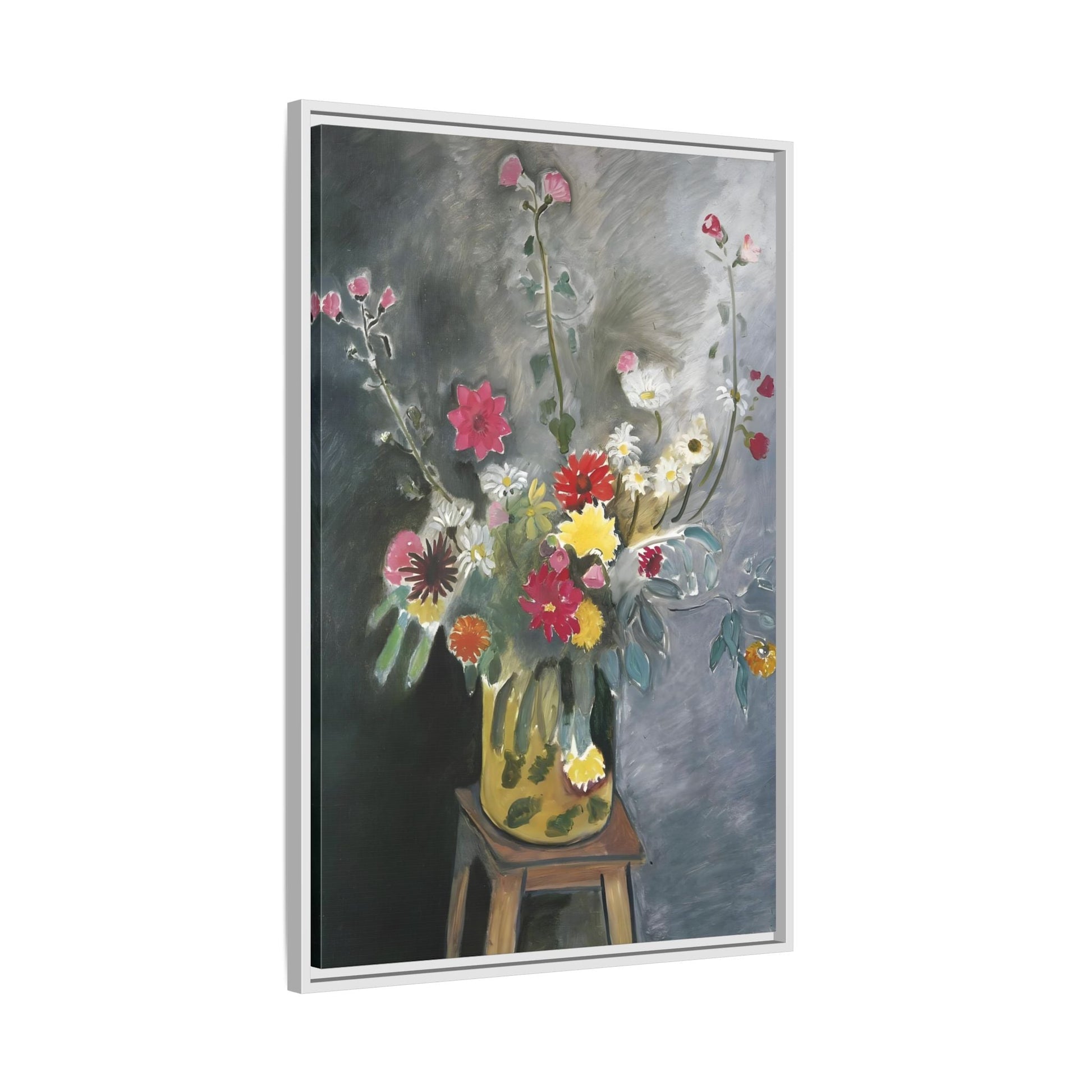 Matisse Canvas Flower Print - Bouquet of Mixed Flowers Wall Art Reproduction - YesArtYes