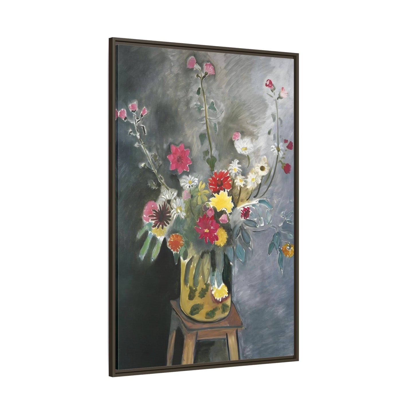Matisse Canvas Flower Print - Bouquet of Mixed Flowers Wall Art Reproduction - YesArtYes