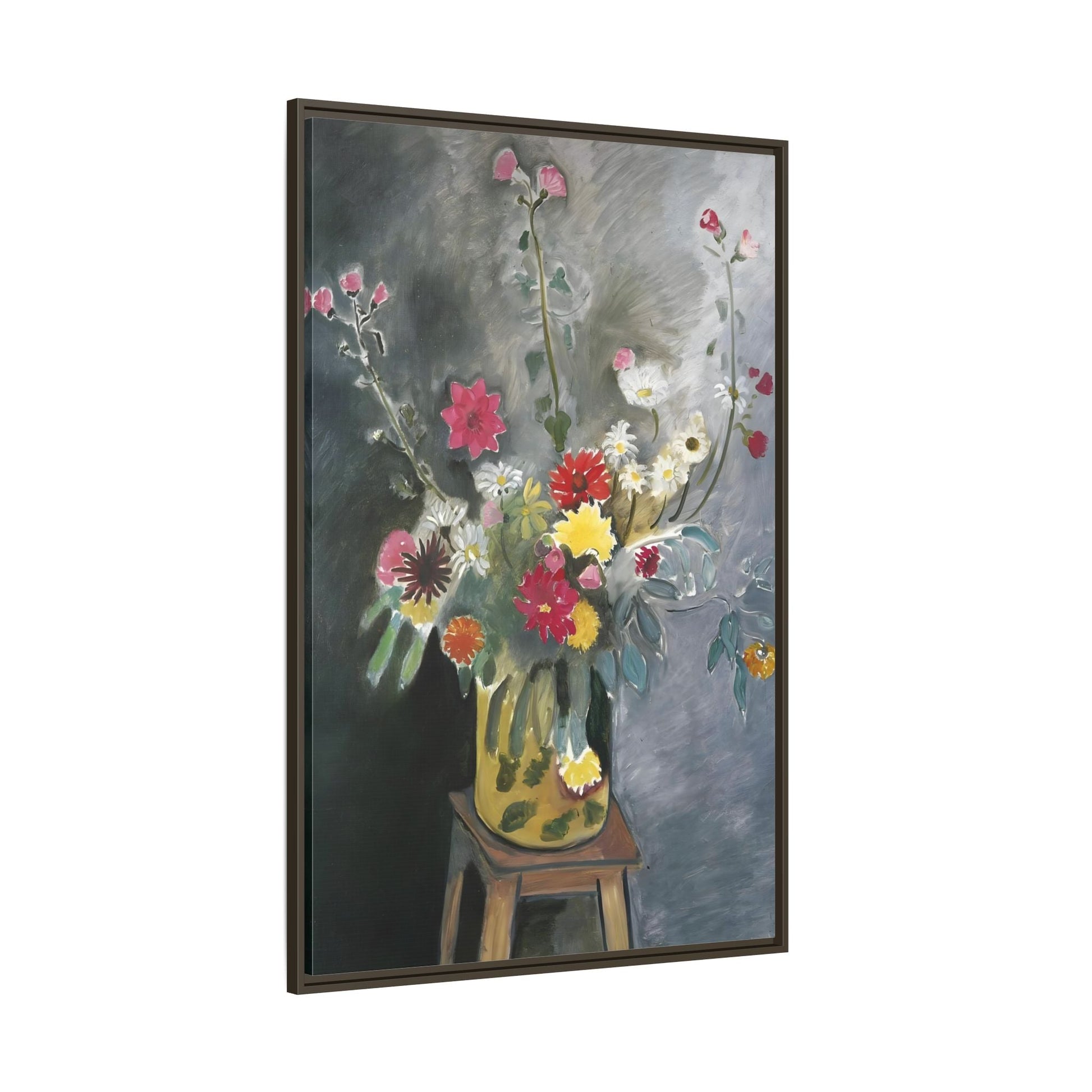Matisse Canvas Flower Print - Bouquet of Mixed Flowers Wall Art Reproduction - YesArtYes