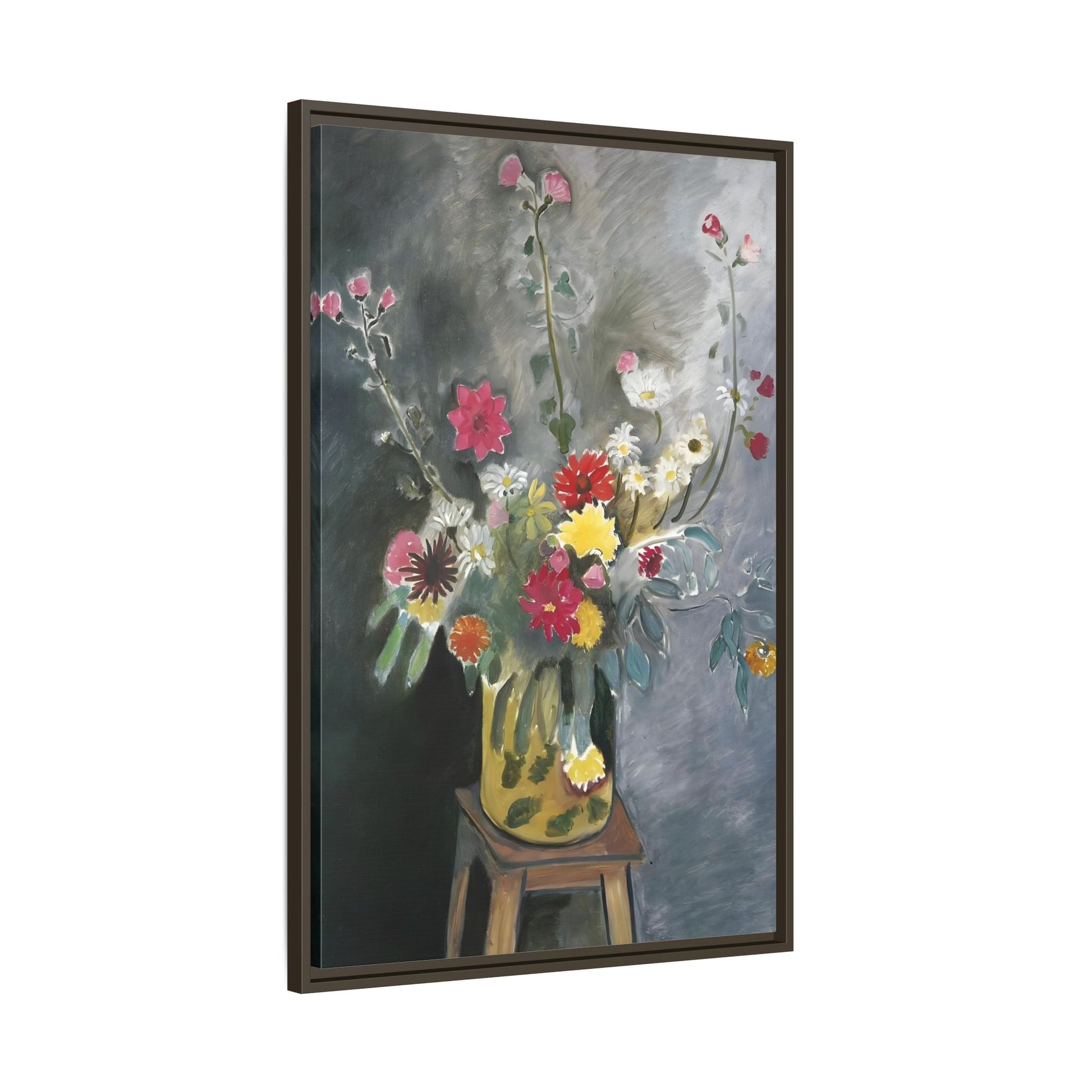 Matisse Canvas Flower Print - Bouquet of Mixed Flowers Wall Art Reproduction - YesArtYes