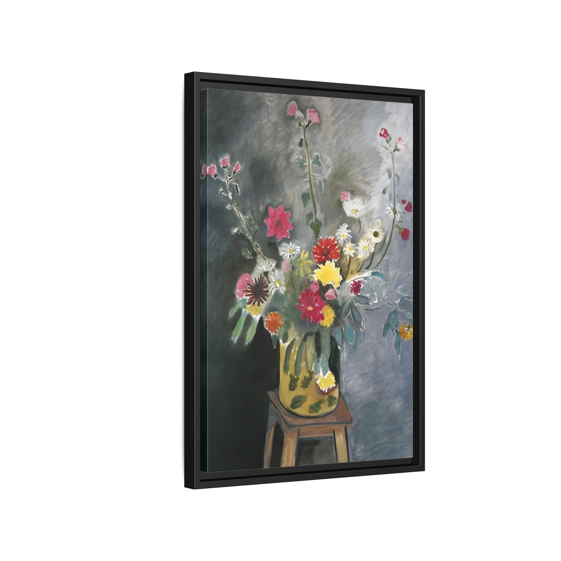 Matisse Canvas Flower Print - Bouquet of Mixed Flowers Wall Art Reproduction - YesArtYes