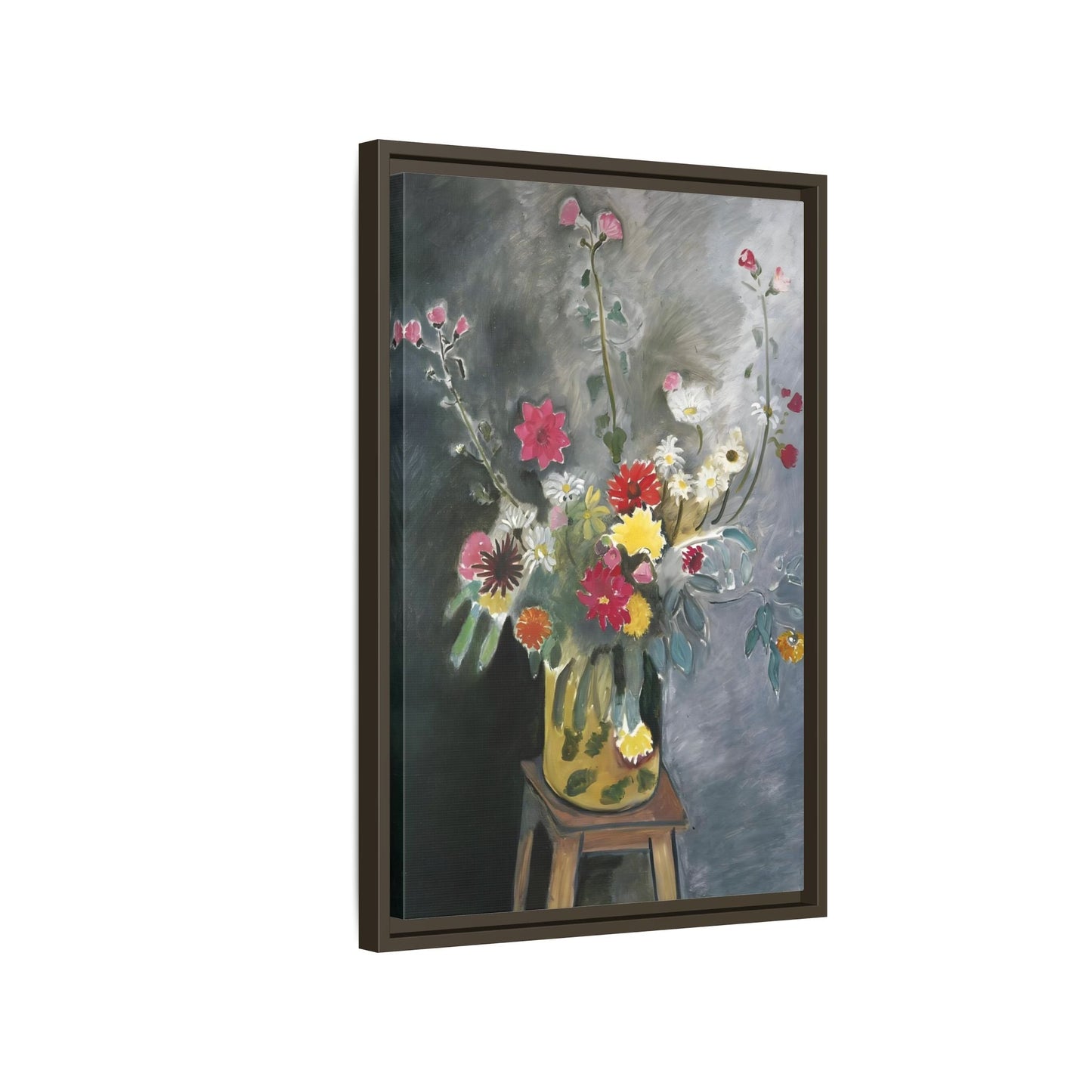Matisse Canvas Flower Print - Bouquet of Mixed Flowers Wall Art Reproduction - YesArtYes