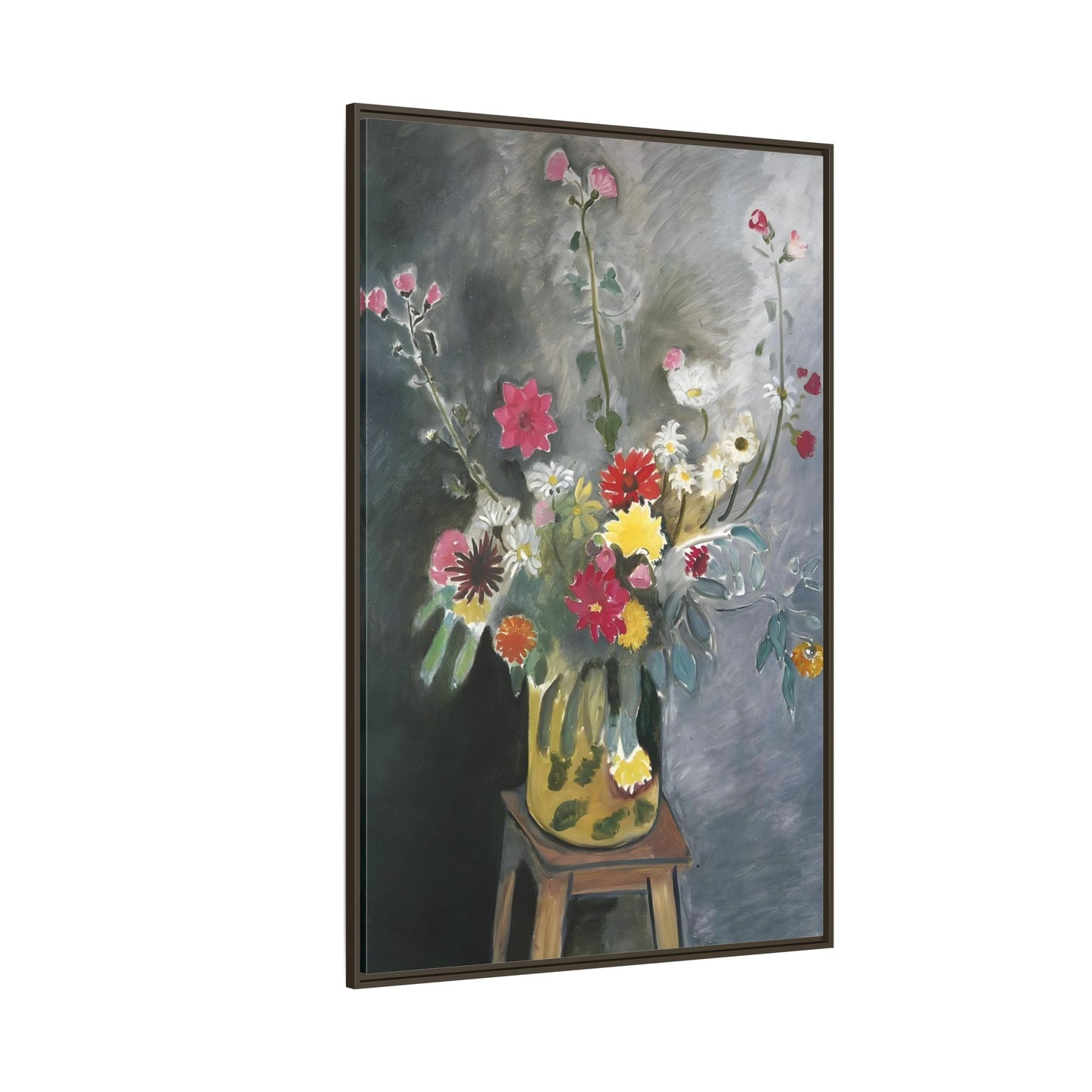 Matisse Canvas Flower Print - Bouquet of Mixed Flowers Wall Art Reproduction - YesArtYes