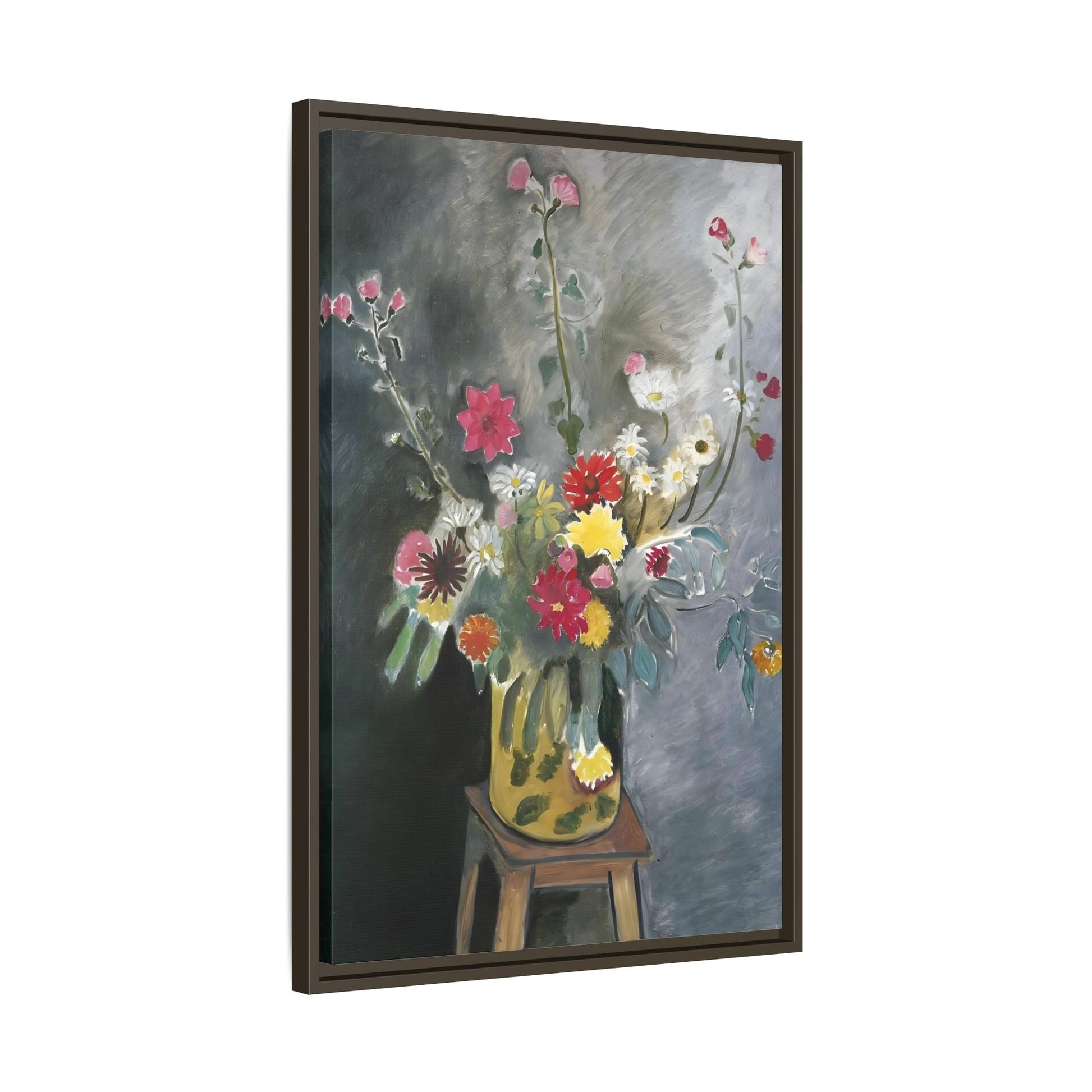 Matisse Canvas Flower Print - Bouquet of Mixed Flowers Wall Art Reproduction - YesArtYes