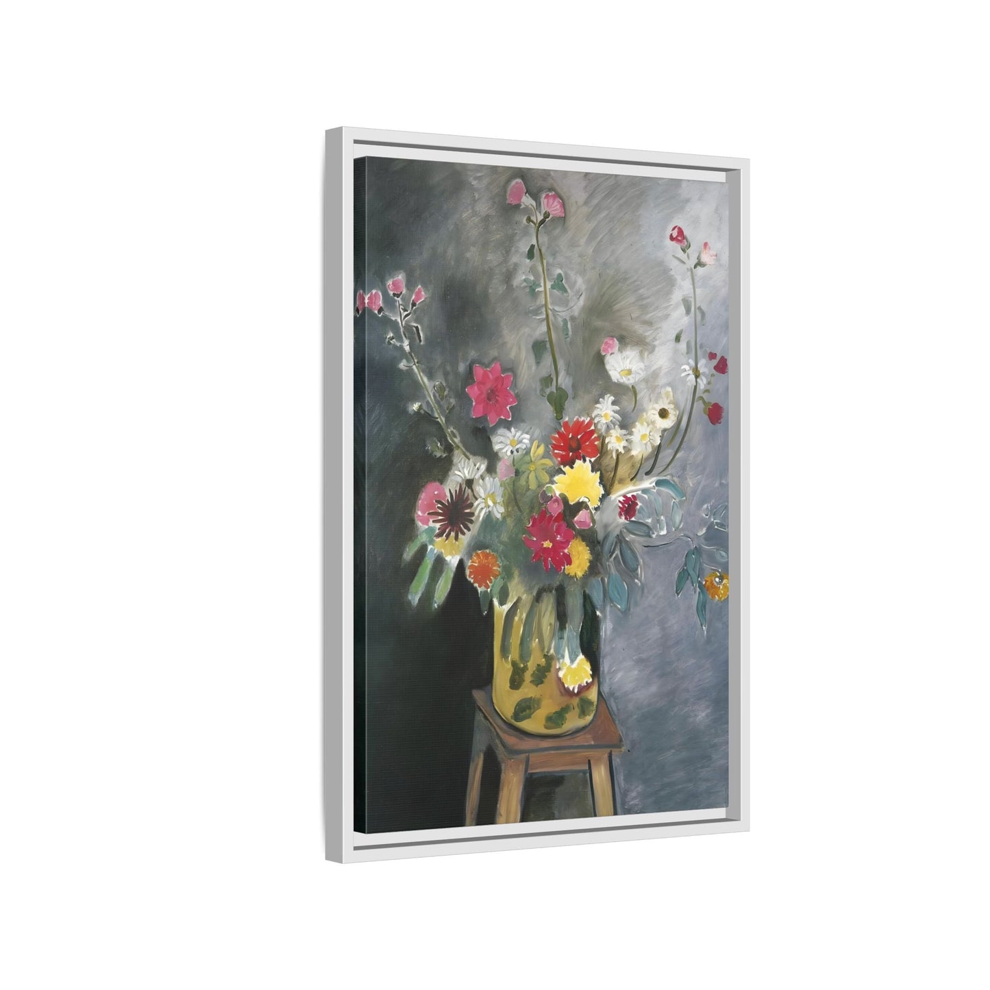 Matisse Canvas Flower Print - Bouquet of Mixed Flowers Wall Art Reproduction - YesArtYes