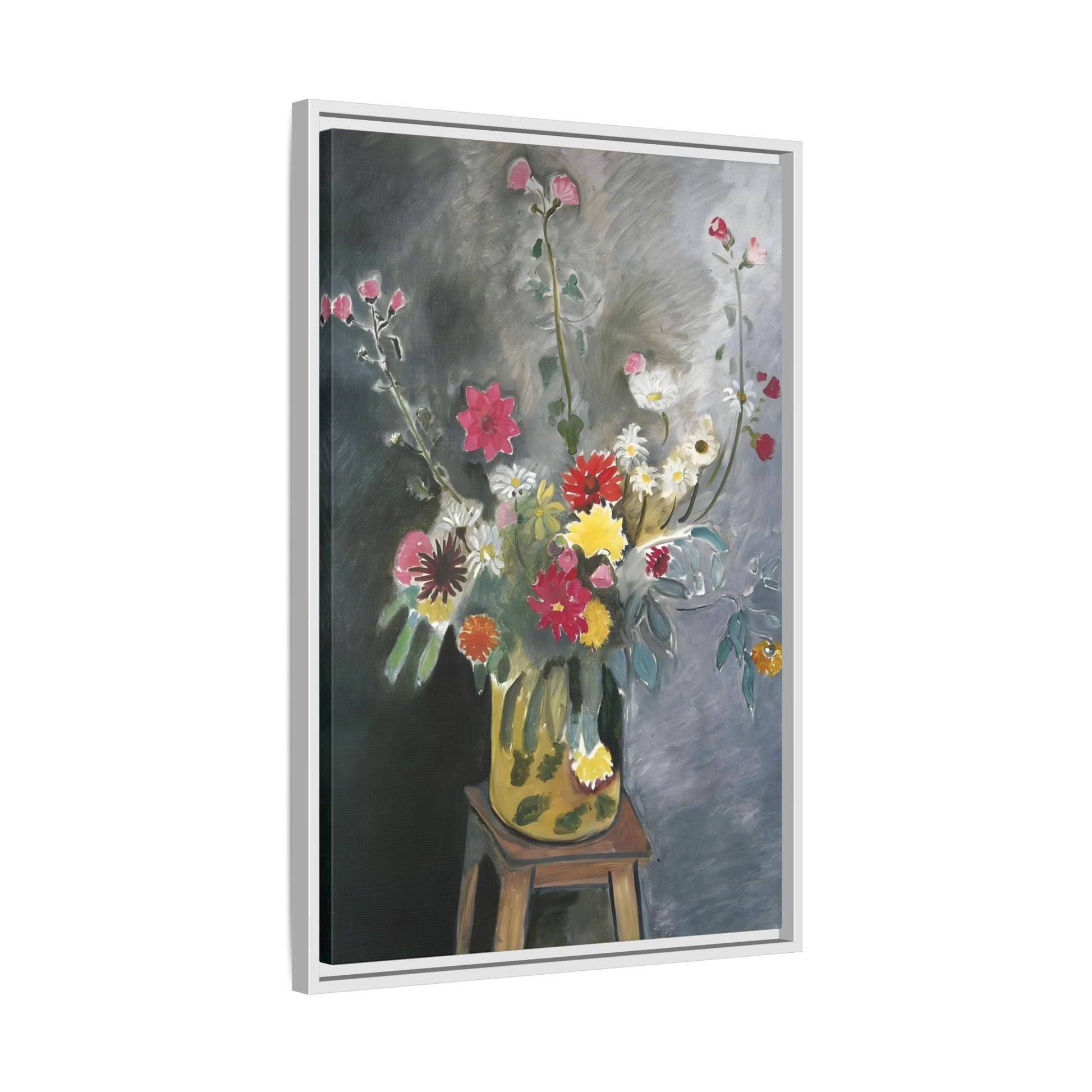 Matisse Canvas Flower Print - Bouquet of Mixed Flowers Wall Art Reproduction - YesArtYes