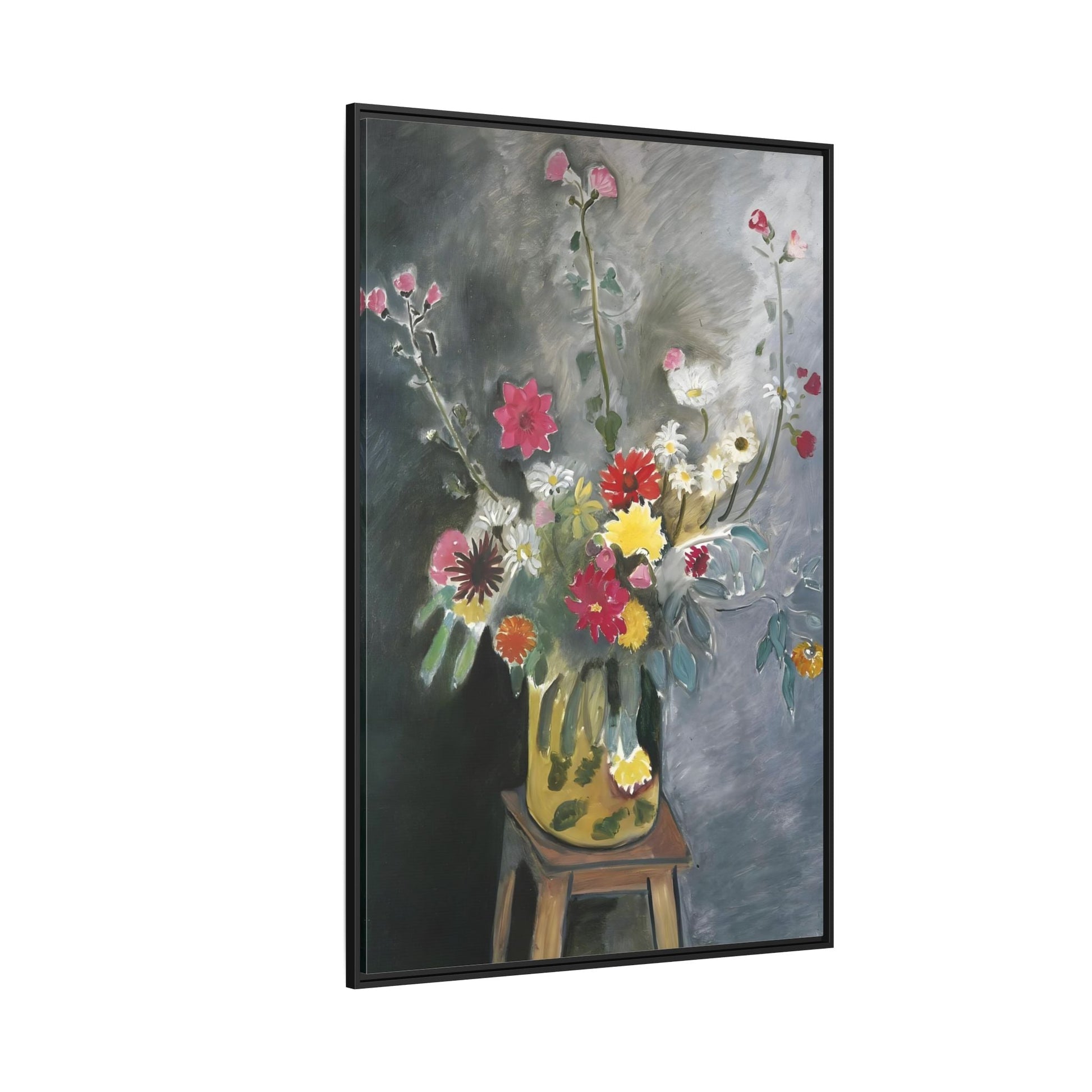 Matisse Canvas Flower Print - Bouquet of Mixed Flowers Wall Art Reproduction - YesArtYes
