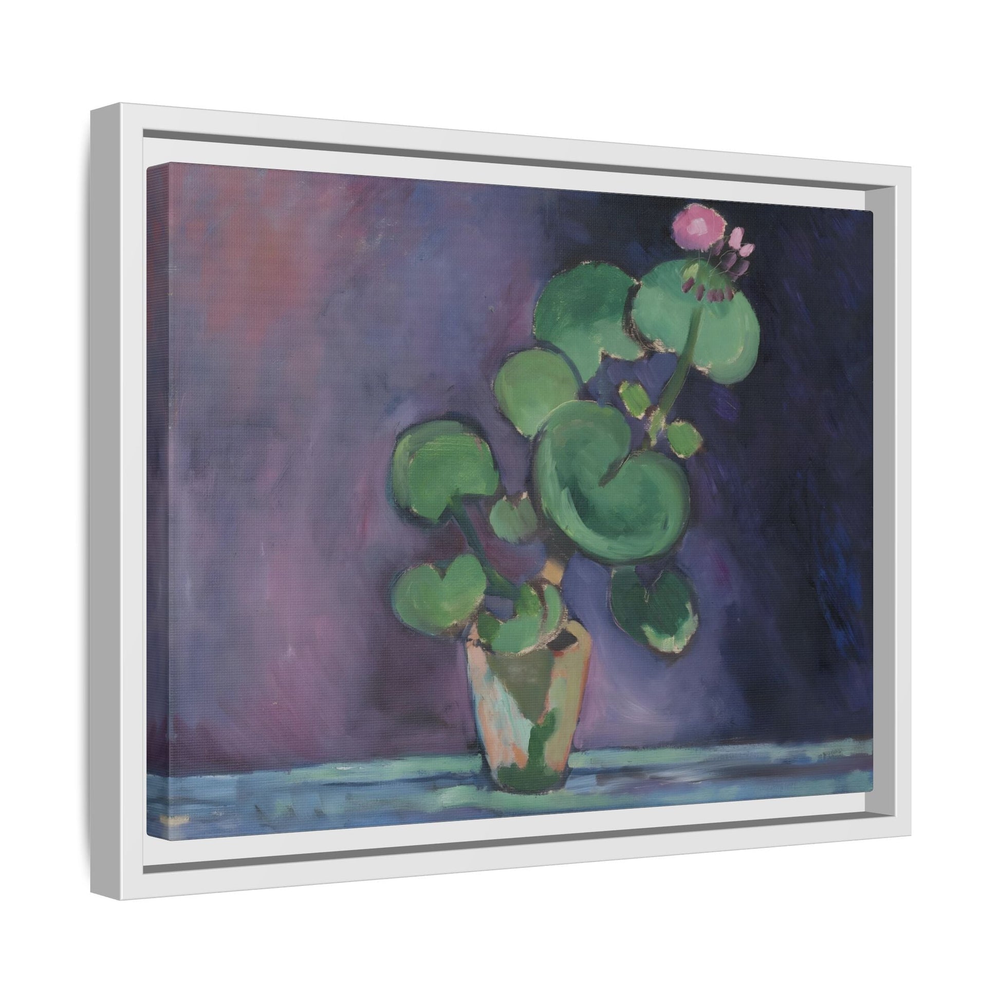 Matisse Geranium Framed Canvas Print - French Flower Still Life Wall Art