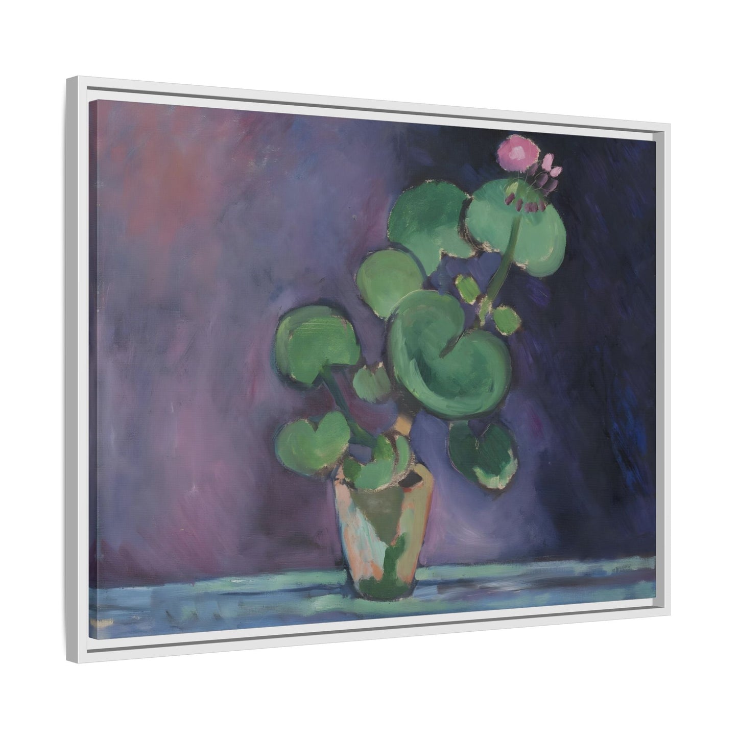 Matisse Geranium Framed Canvas Print - French Flower Still Life Wall Art