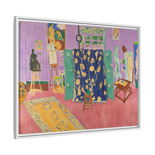 Matisse Pink Studio Fauvism Artwork Canvas Print - Framed Wall Art