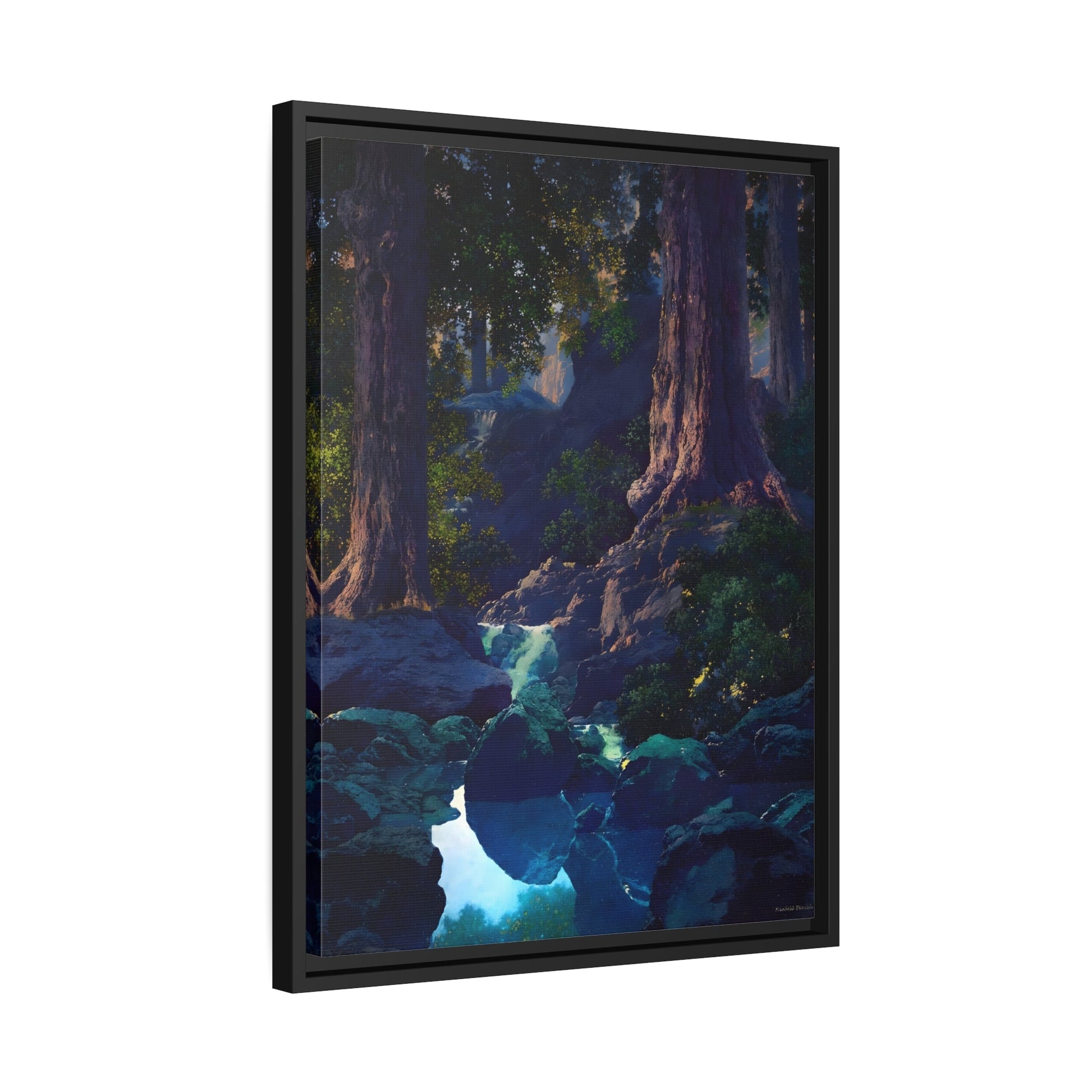 Maxfield Parrish The Glen - Framed Canvas Art Preproduction