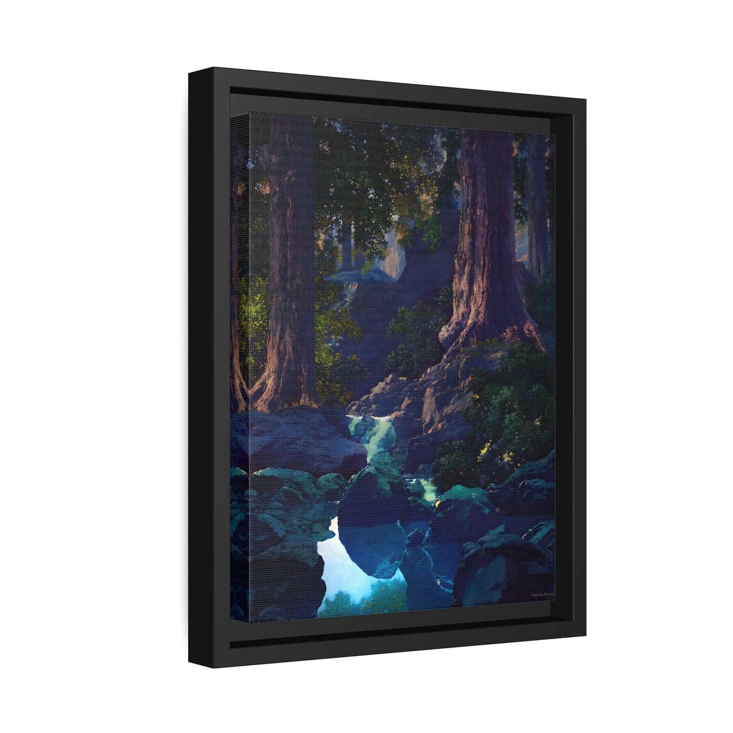 Maxfield Parrish The Glen - Framed Canvas Art Preproduction