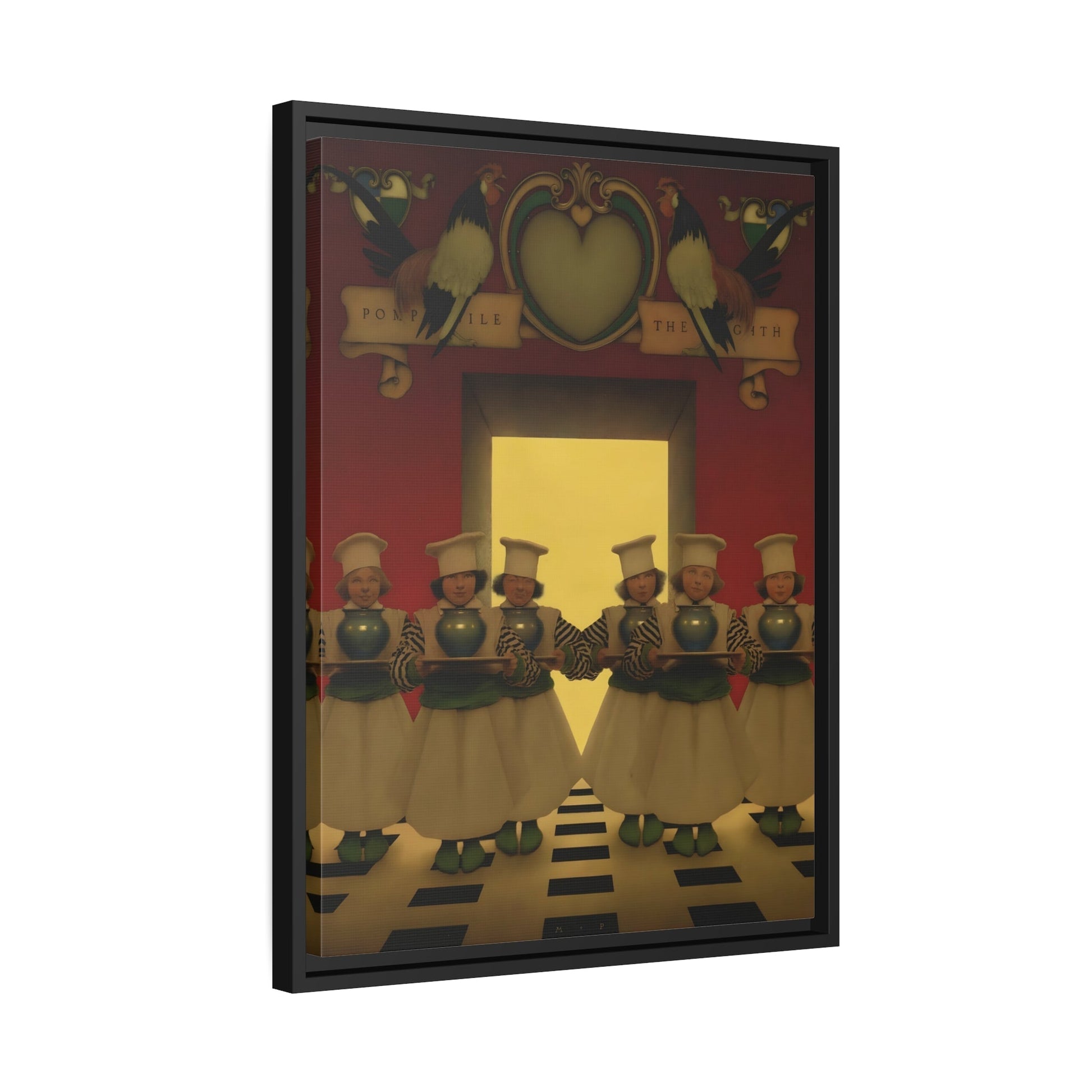 Maxfield Parrish The Knave of Hearts - Framed Canvas Art Reproduction