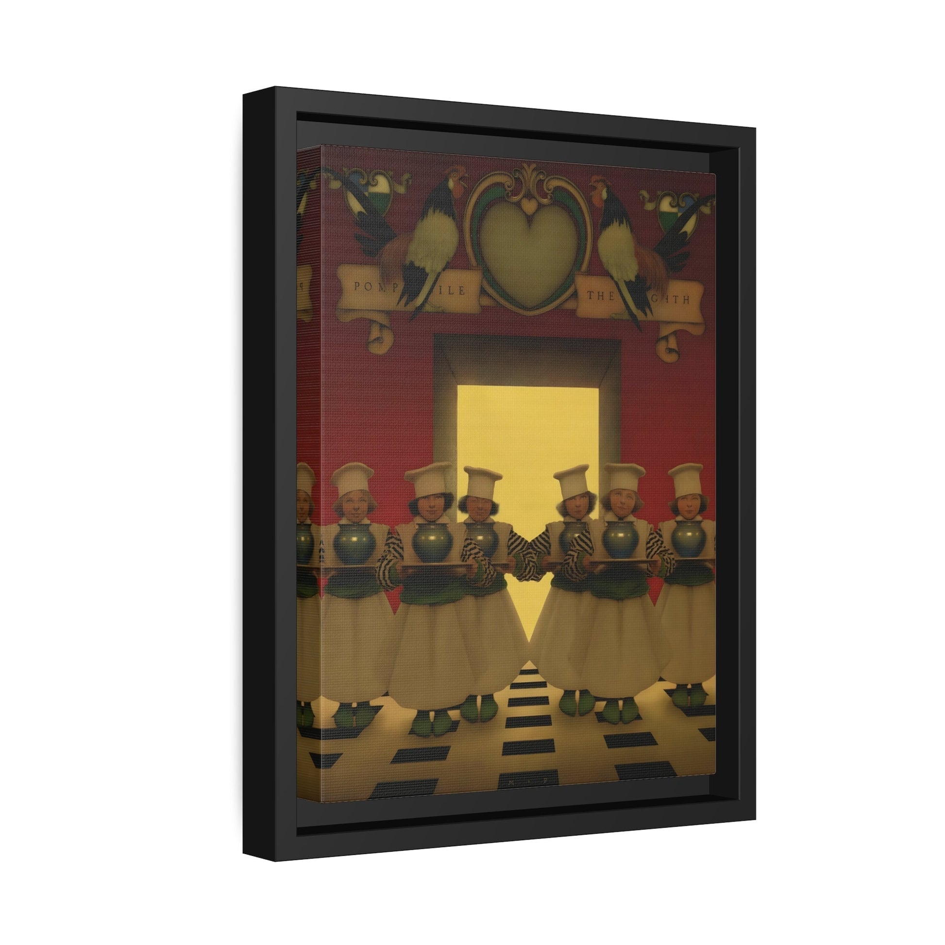 Maxfield Parrish The Knave of Hearts - Framed Canvas Art Reproduction