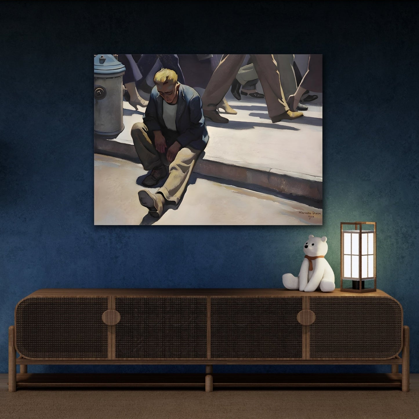 Maynard Dixon Canvas Wall Art Print - Forgotten Man Reproduction - YesArtYes